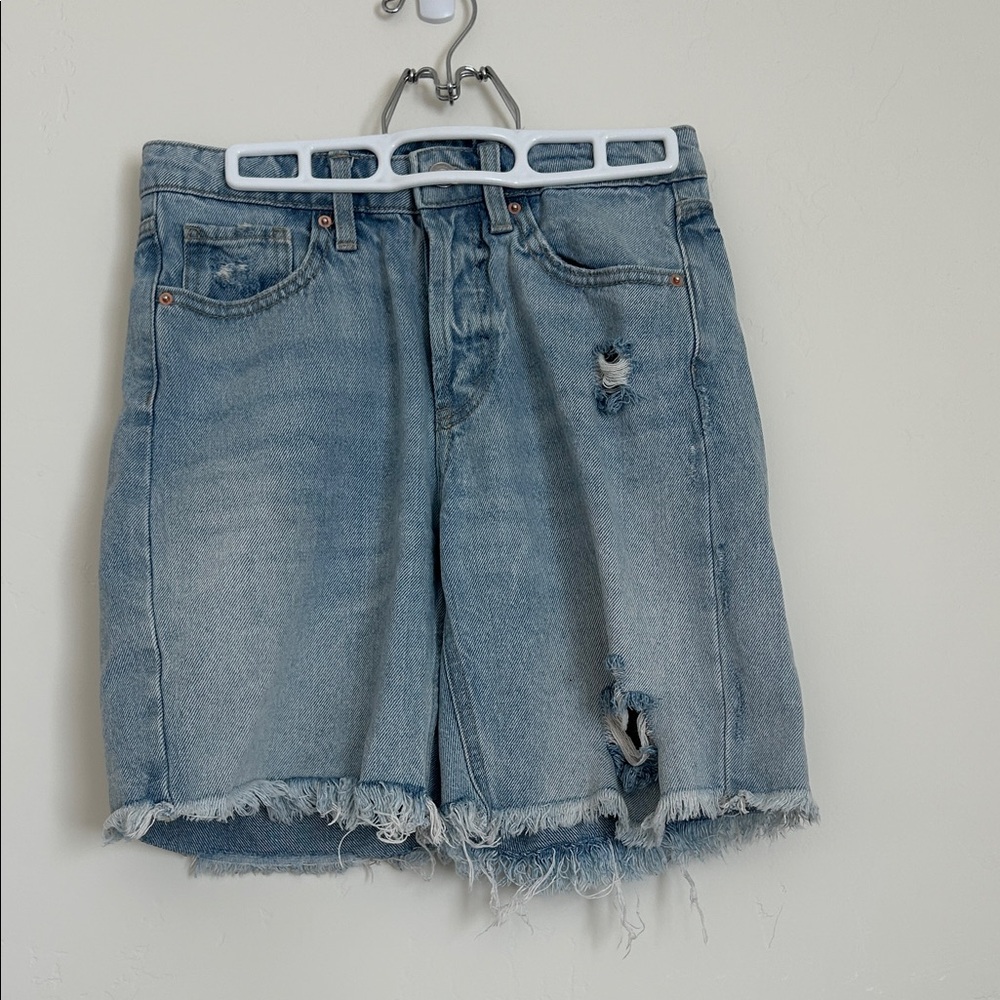 Wild Fable Light Blue Distressed Jean Shorts